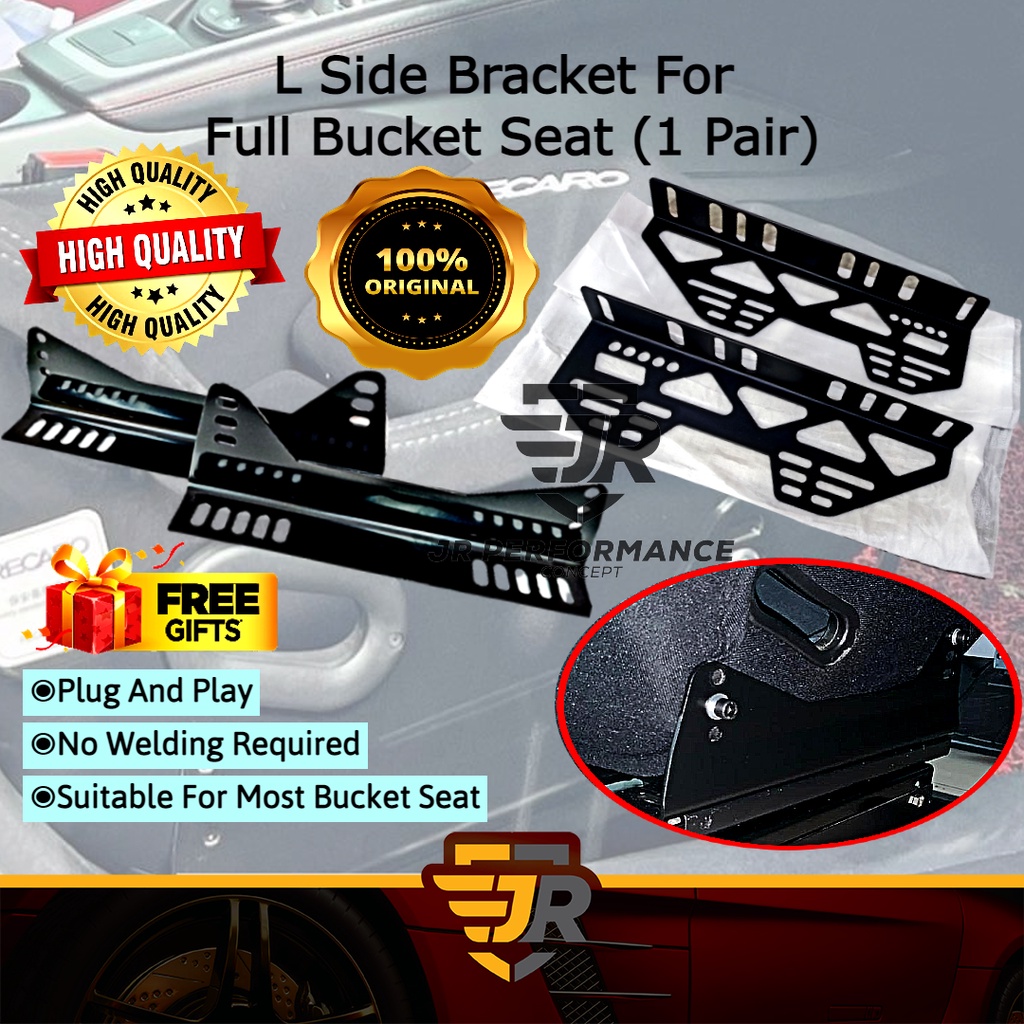 Full Bucket Seat Bracket L Side Mounting Bracket Car Chair Kerusi