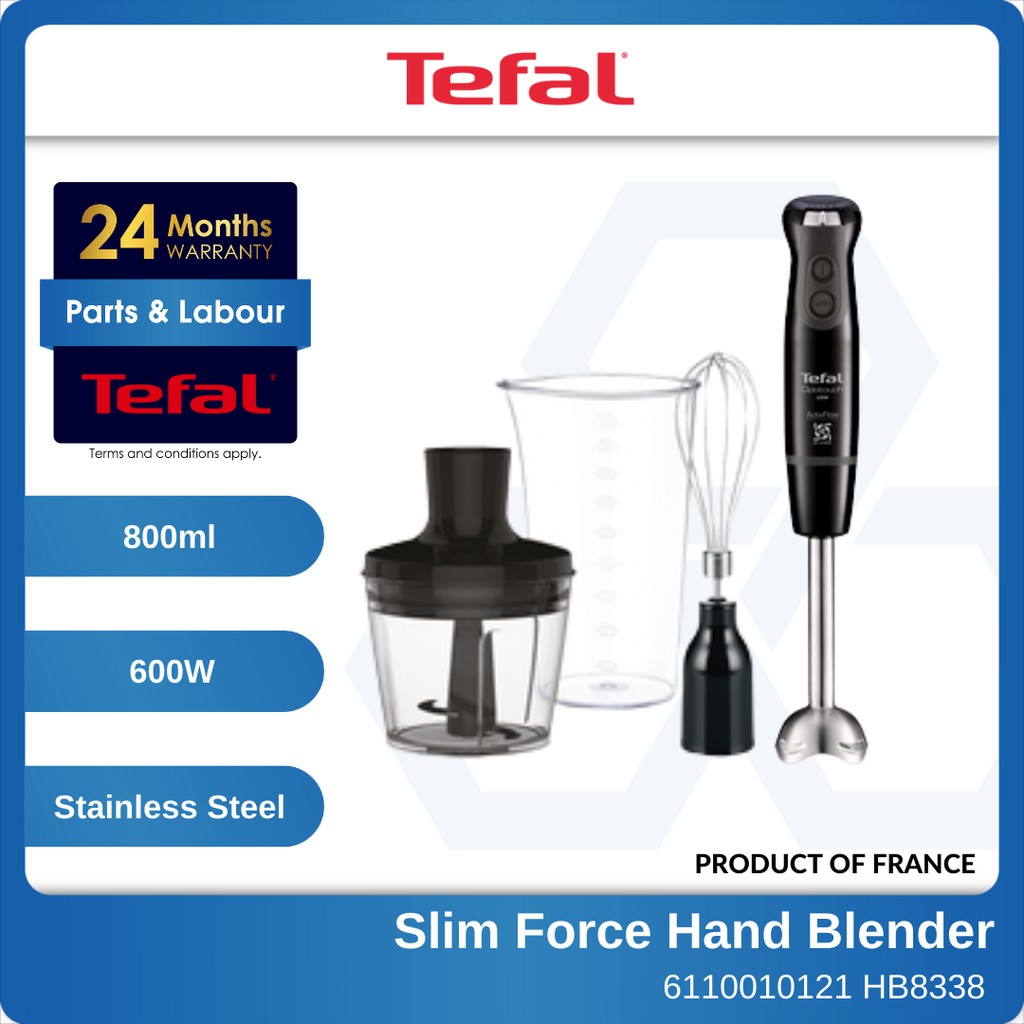 TEFAL Optitouch Slim Force Hand Blender HB8338 Pengisar Pegang Tangan Electric Blander Stick