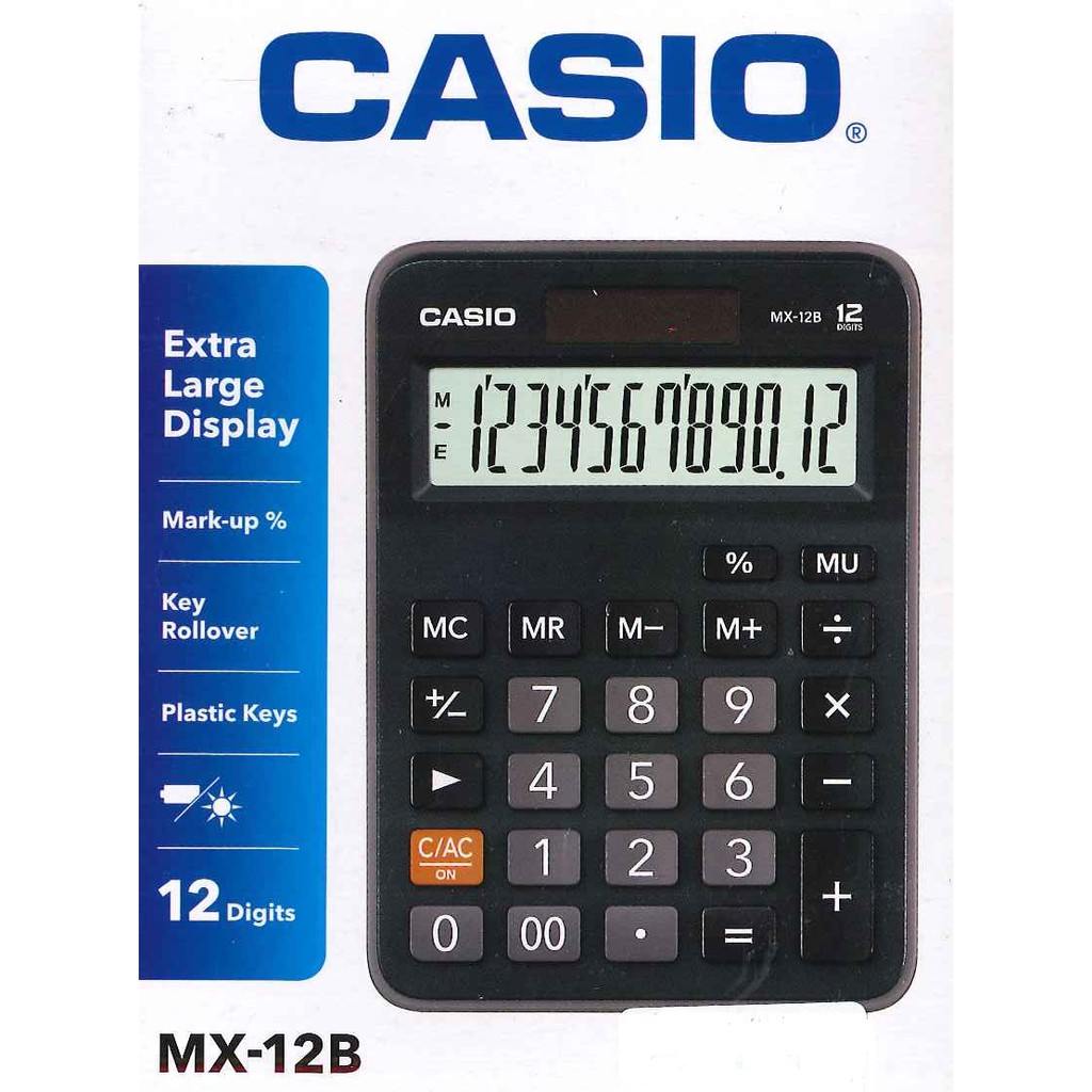 Calculadora Casio de mesa 12 digitos MX-12B – Online