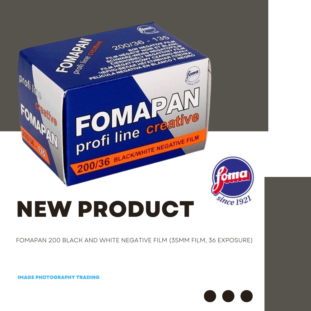 Fomapan 200 Black and White Negative Film Exp 10/24 (35mm Film, 36 ...