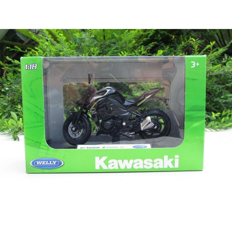 Welly 1/18 Diecast Motorcycle 2017 Kawasaki Ninja ZX 10R Ninja ZX
