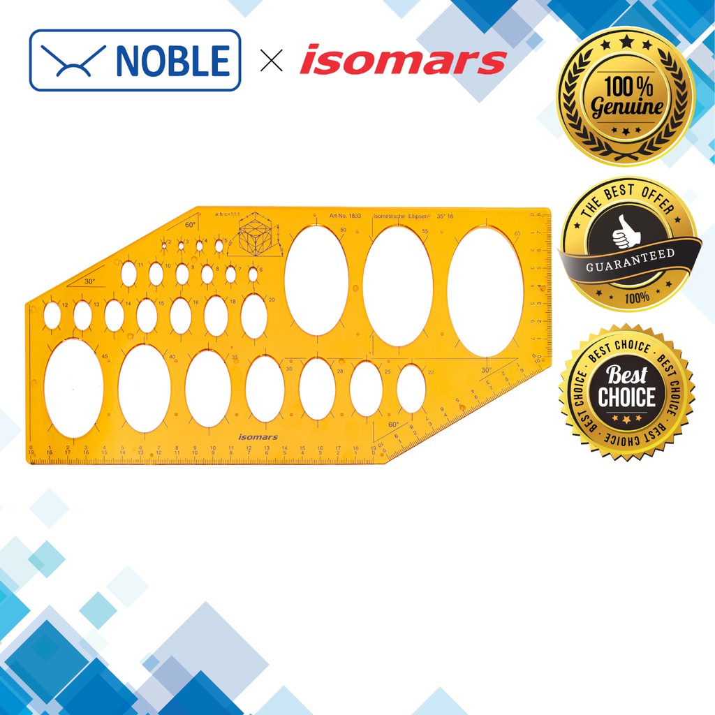 Isomars Isometric Ellipse Template #1833 - 27 Isometric Ellipses With ...
