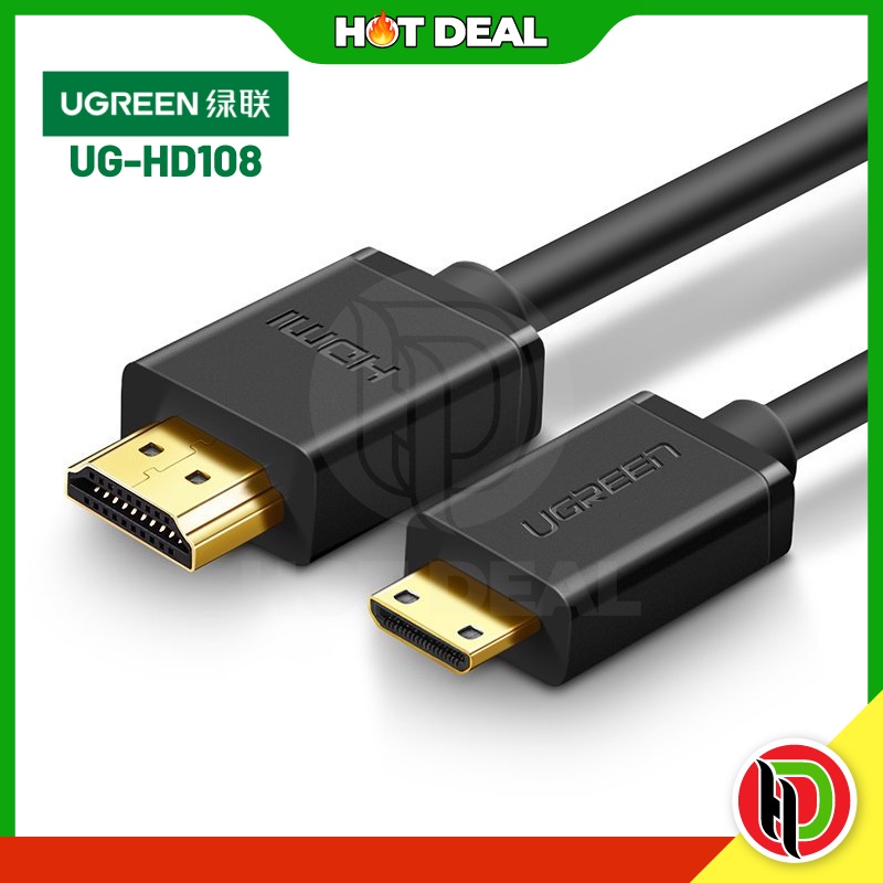 Hotdeal Ugreen Mini Hdmi To Hdmi Cable M Black Ugreen Ug Hd Shopee Malaysia