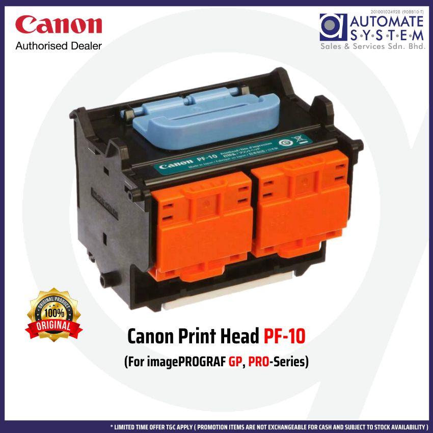 Canon Print Head PF-10 PRO  GP-Series PRO-520, 521, 540, 541, 540S,  541S, 560, 561, 560S, 561S, GP-520, GP-540 Shopee Malaysia