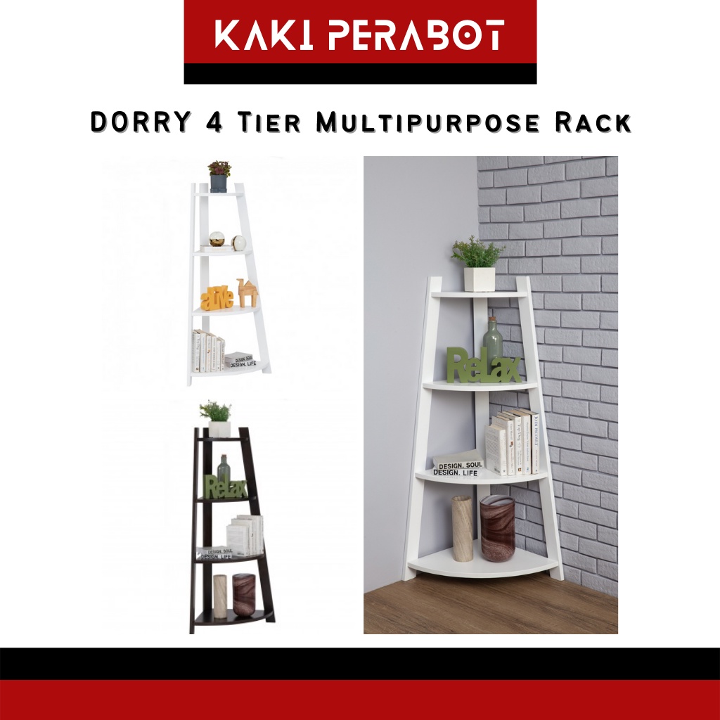 DORRY Multipurpose Rack Display Rack Corner Rack Bookcase Book Rack ...