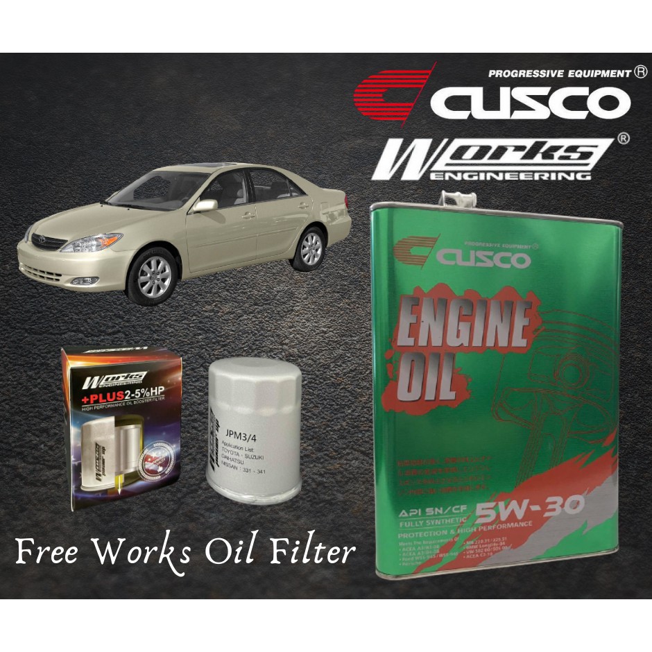 Toyota Camry ACV30 20032007 CUSCO JAPAN FULLY SYNTHETIC ENGINE OIL 5W30 SN/CF ACEA FREE WORKS