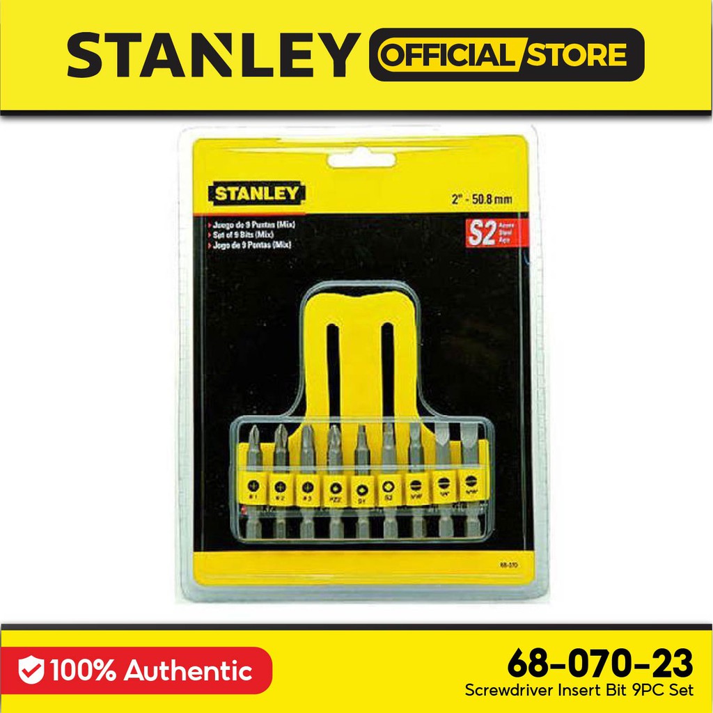 Stanley Screwdriver Insert Bit X Set (9 Pcs) 68-070-23 | Shopee Malaysia