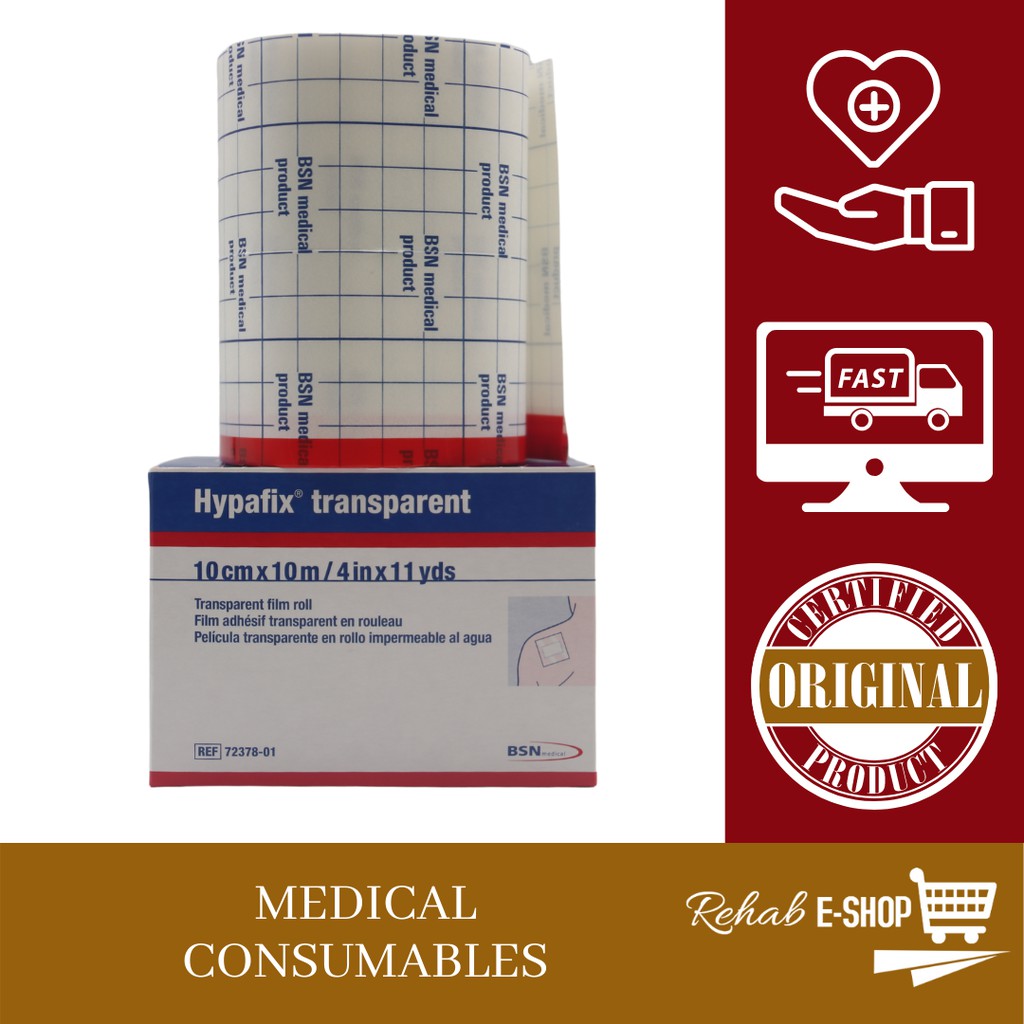 HYPAFIX TRANSPARENT FILM FOR WOUND PROTECTION 10CM X 10M | Shopee Malaysia