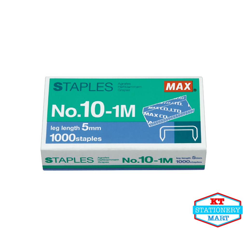 Max Staples 10-1M (1000 staples per box) | Shopee Malaysia