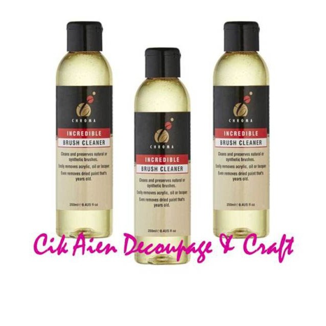 Incredible Brush Cleaner from Chroma a nontoxic superb soap for