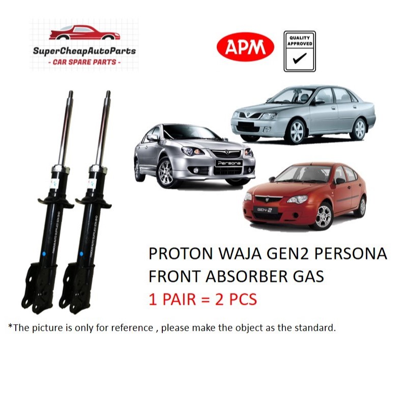 ORIGINAL APM PROTON WAJA GEN2 PERSONA FRONT ABSORBER GAS 1 PAIR