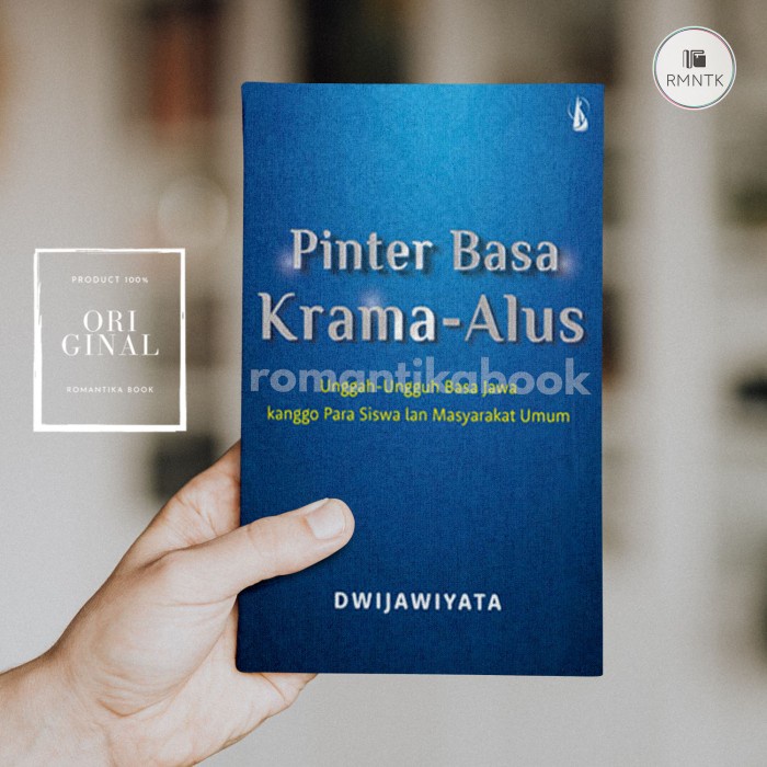 Smart Book Basa Krama Alus: The Realm of Javanese kanggo of Students ...