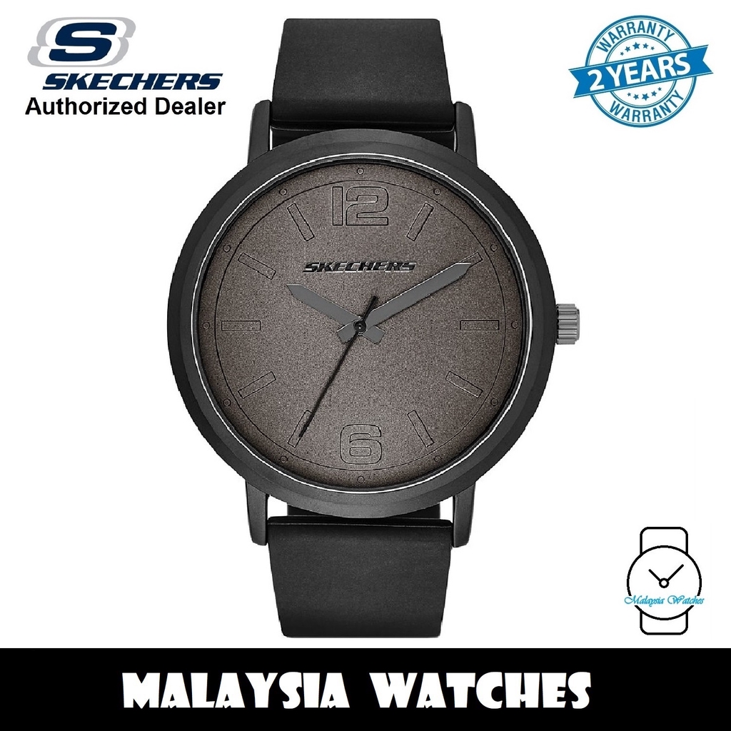OFFICIAL WARRANTY Skechers SR5042 Men s Ardmore Casual Quartz Metal Case Black Silicone Strap Watch 2 Years Warranty Shopee Malaysia