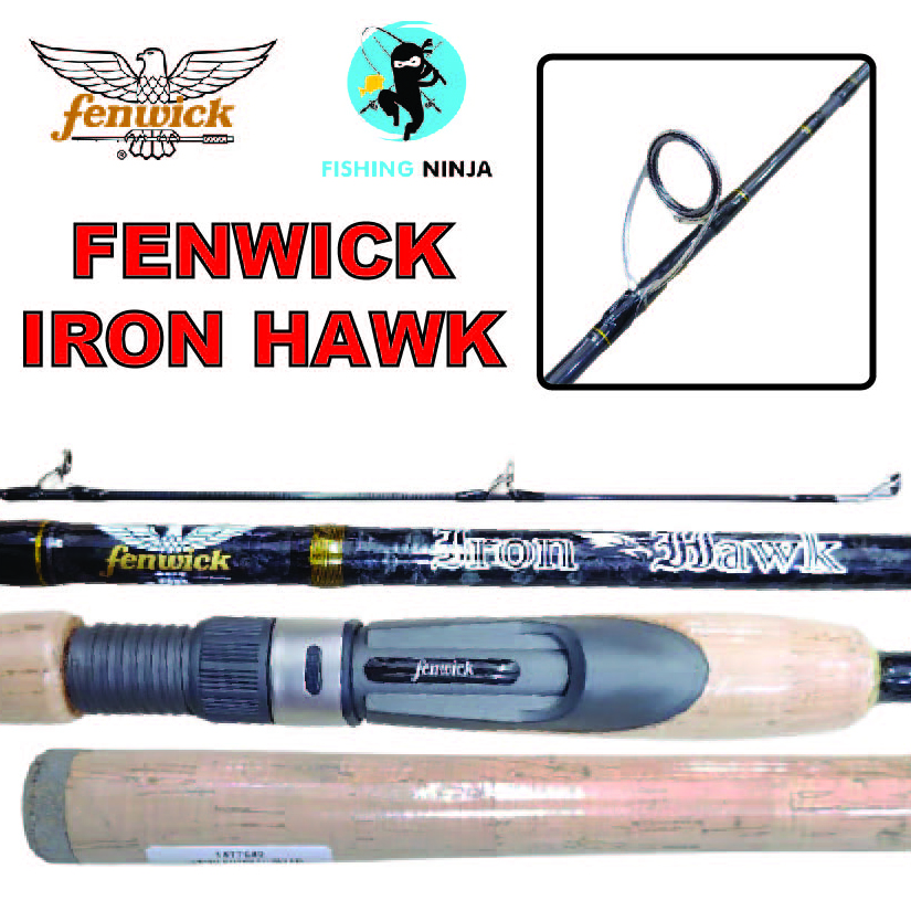 Ninja - FENWICK Iron Hawk Spinning Rod 6'6 Feet 7'0 Feet 12-30lb Fenwick  Fishing Rod Ready Stock Malaysia