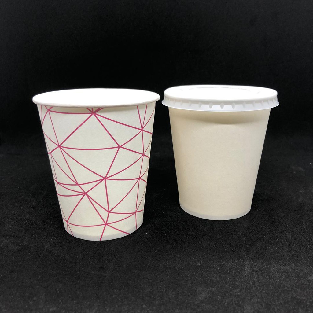 TAPAU - 9oz Paper Cup - White / Color [ 100pcs± ] APC- Disposable Paper ...