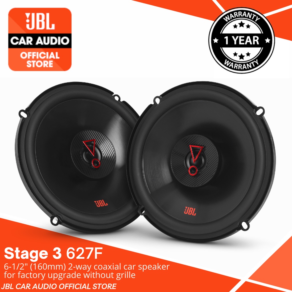 Par De Bocinas Jbl Stage3 627f 6.5 Plg 450w/90w Negro | Meses sin interés