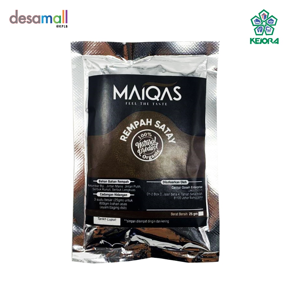 Maiqas Rempah Satay 25g Shopee Malaysia