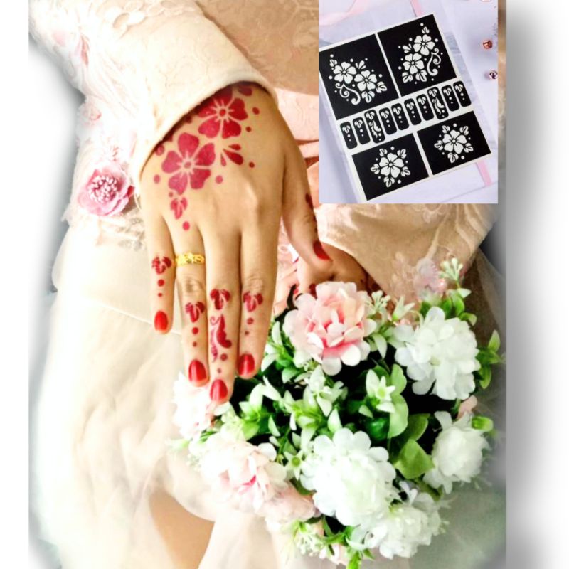 😍stiker inai murah dan terkini/readystok😍 | Shopee Malaysia
