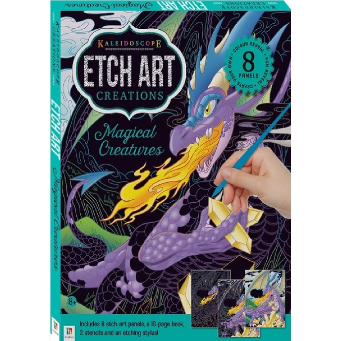 Kaleidoscope Etch Art Mini Kit Magical Creatures 9781488925382 By