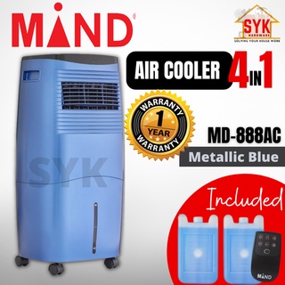 SYK MIND SELAMAT Air Purifying Cooler With Remote Control Mesin Penyejuk Penulen Udara FREE ICE BOX COOLER 20Liters
