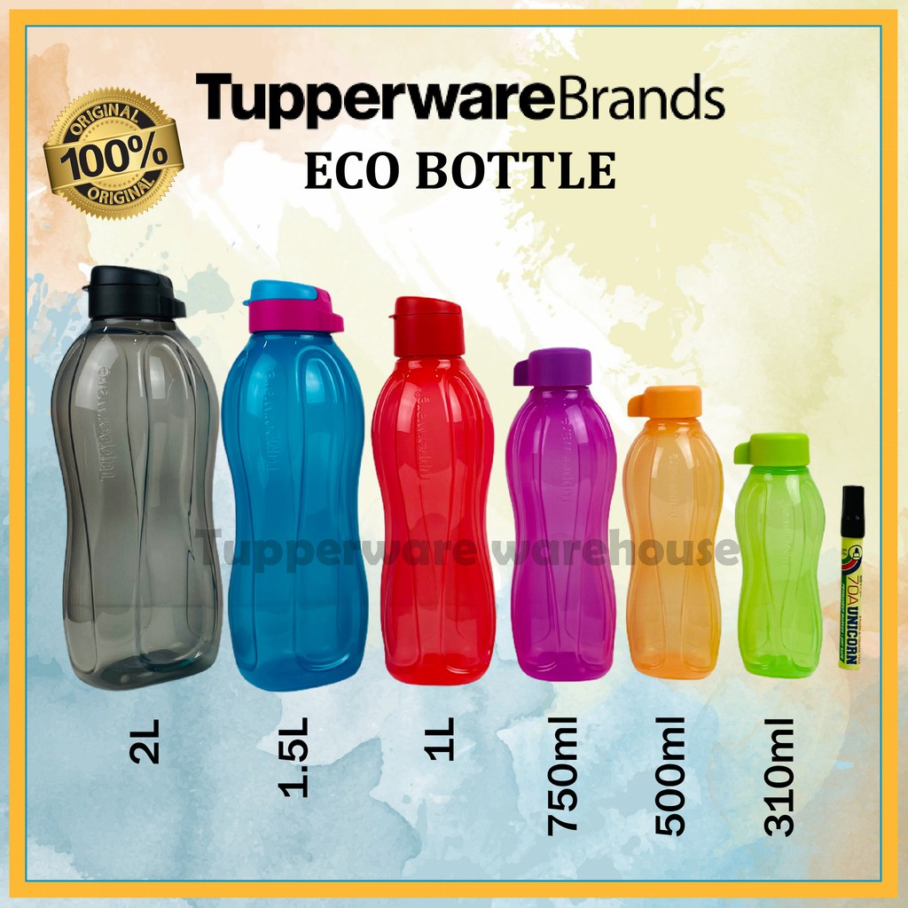 [ 100 ORIGINAL ] Tupperware Eco Bottle 310ml 500ml 750ml 1L 1.5L 2L