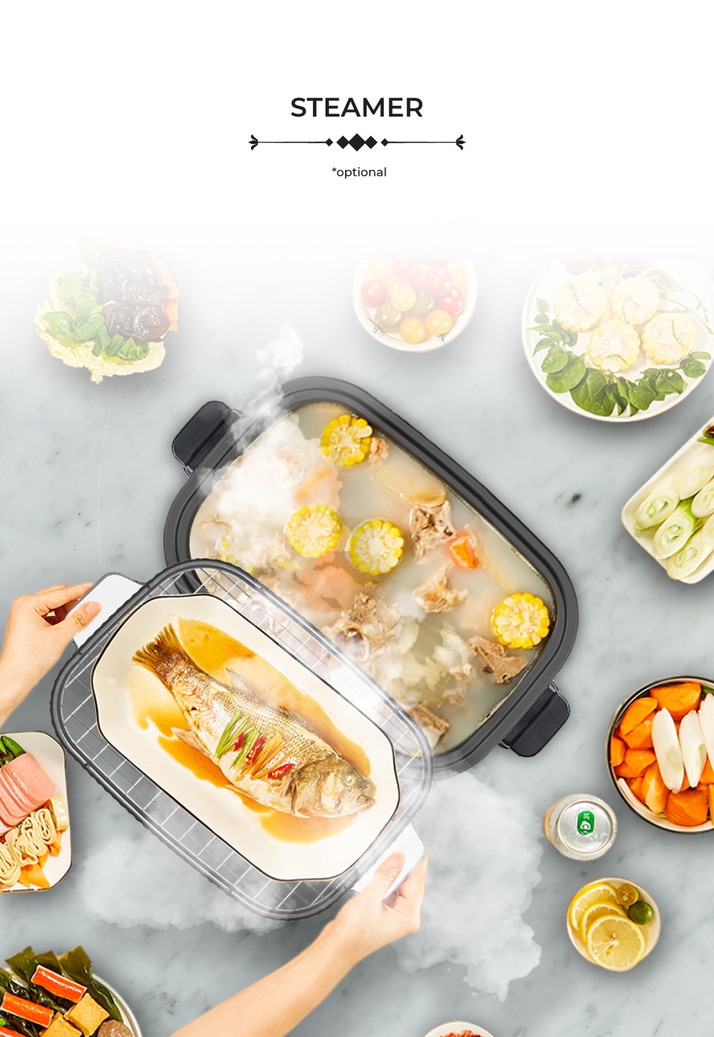 PerySmith AllInOne Multi Cooker Retro Series RT1000 Shopee Malaysia