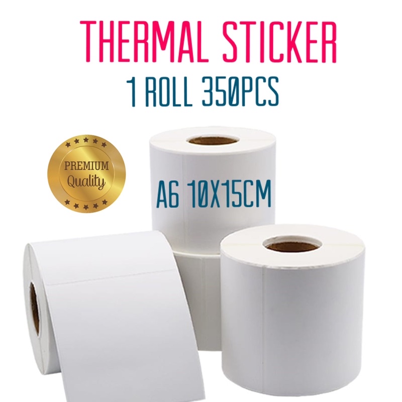 A6 Roll Thermal Paper Label Sticker Shipping Courier Airway Bill ...