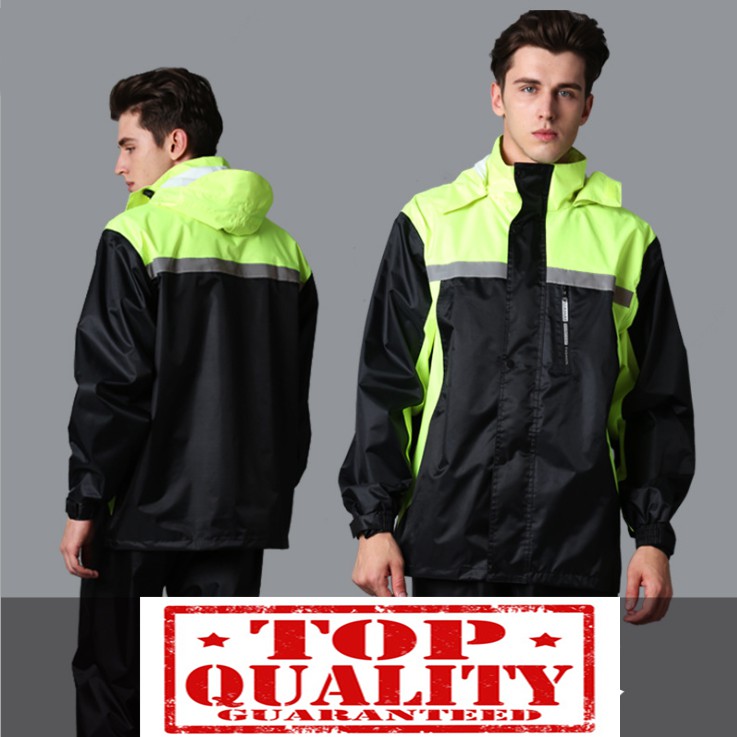 JAPAN S QUALITY RAINCOAT Motorcycle Rain Gear Two Piece Motorcycle Rain Suit Raincoat Baju Hujan Premium Quality Shopee Malaysia