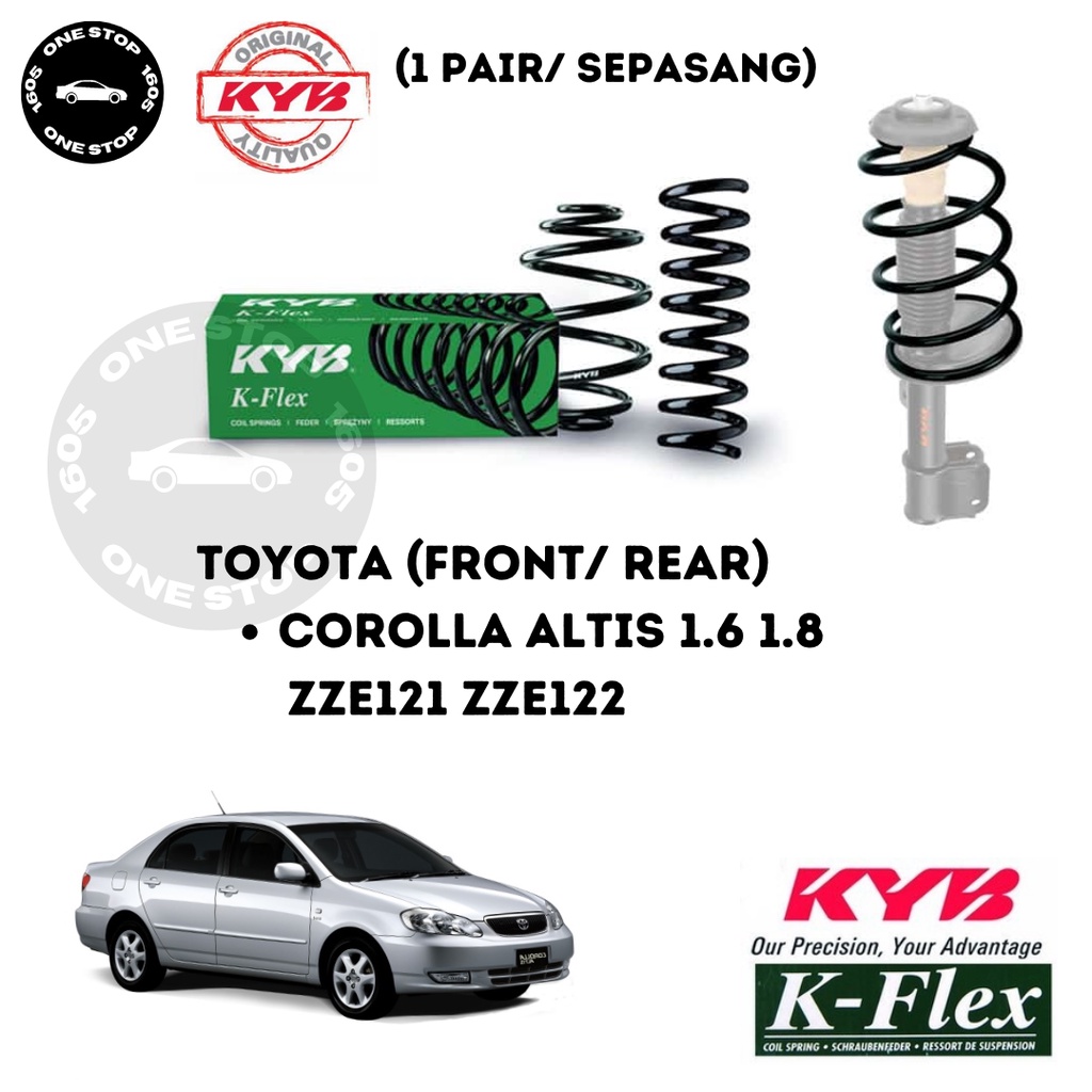 TOYOTA COROLLA ALTIS 1.6 1.8 ZZE121 ZZE122 2000-2007 KYB KAYABA KFLEX ...