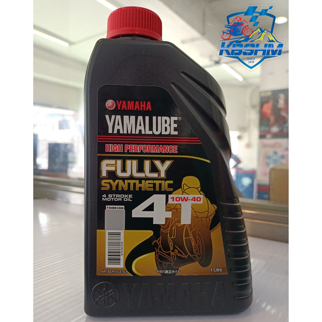 YAMALUBE 4T FULLY SYNTHETIC 10W-40 (BLACK) | Shopee Malaysia
