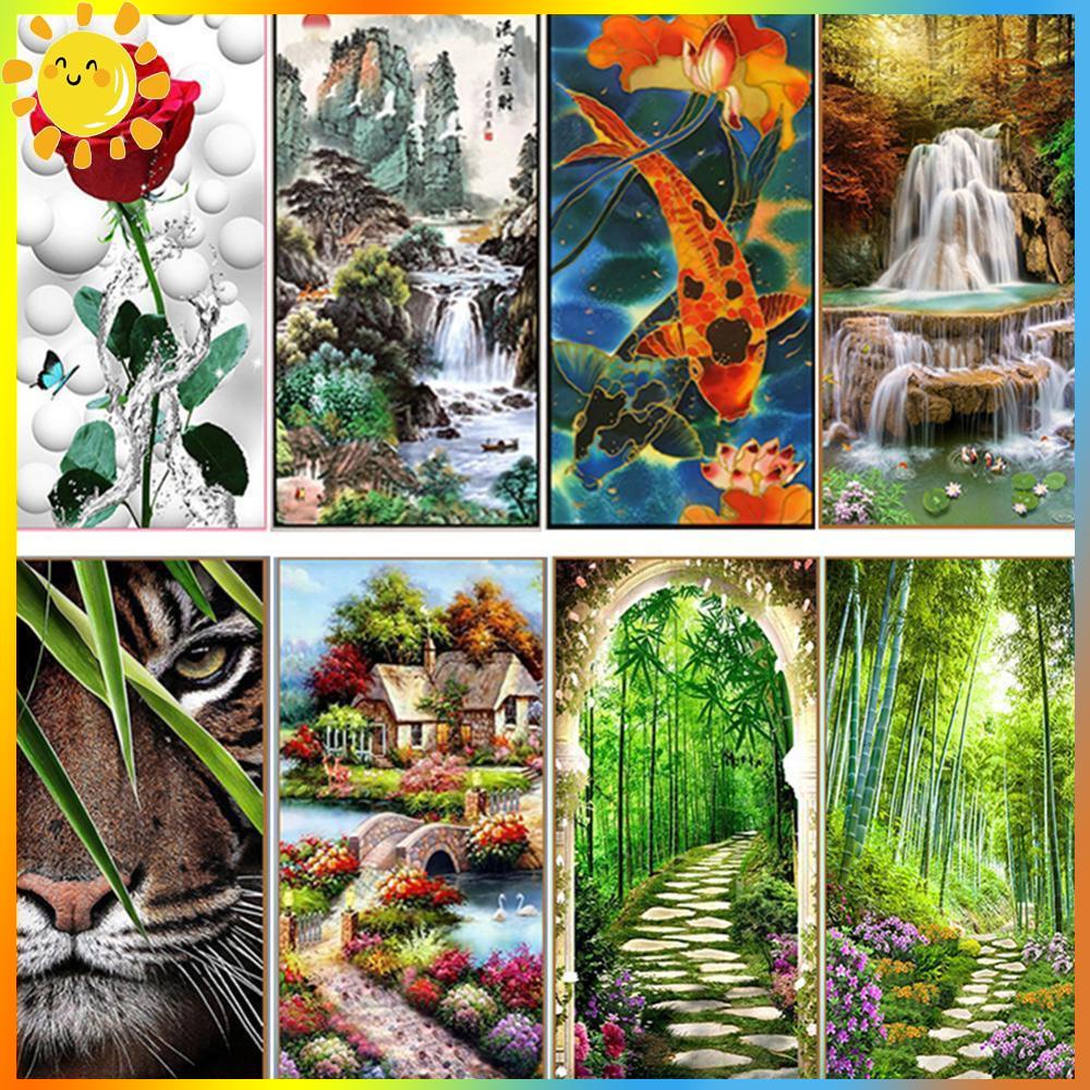 85*45cm 5D DIY Full Drill Diamond Painting Cross Stitch Embroidery Home ...