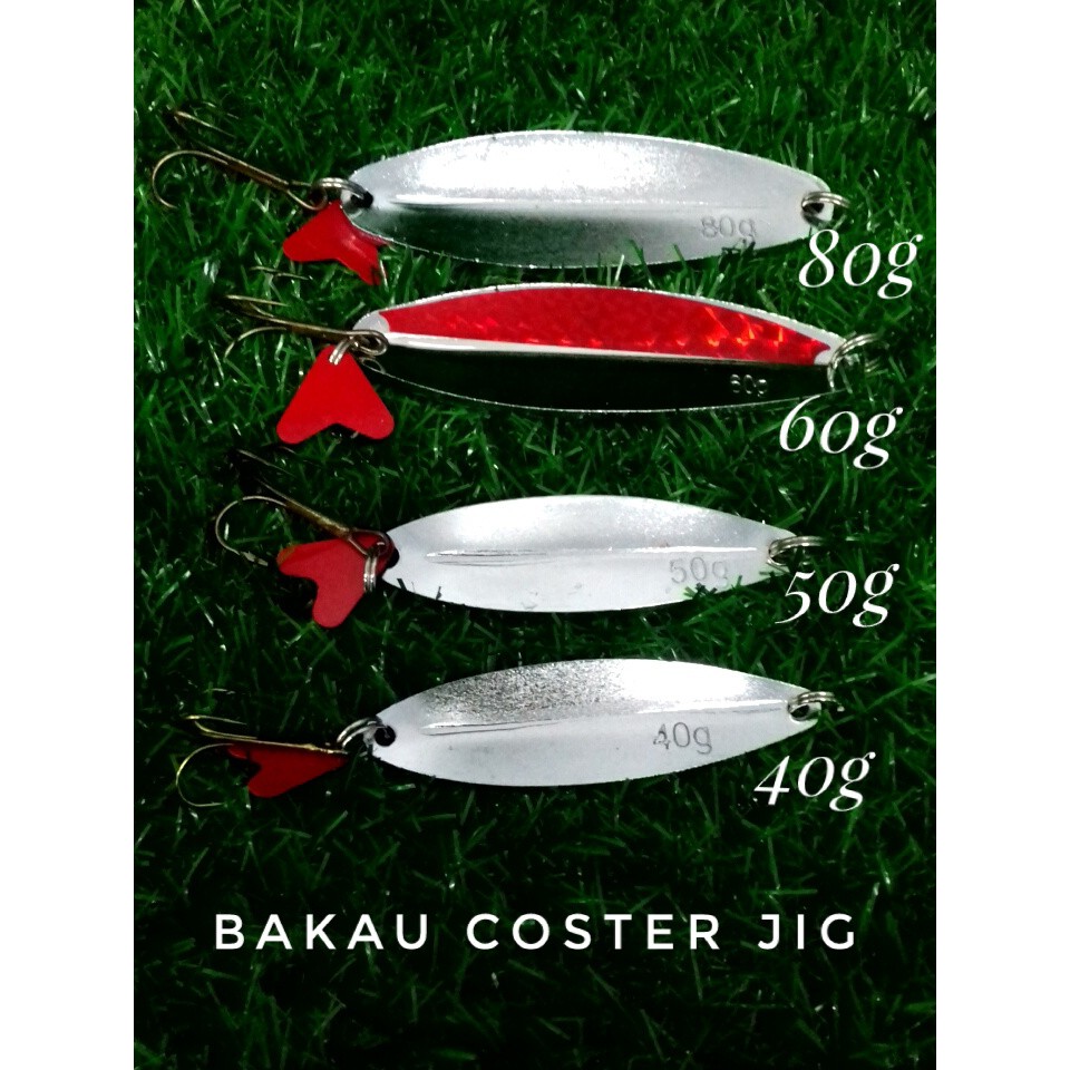 BAKAU COSTER COASTER JIG SPOON 30g 40g 50g 60g 80g Shopee