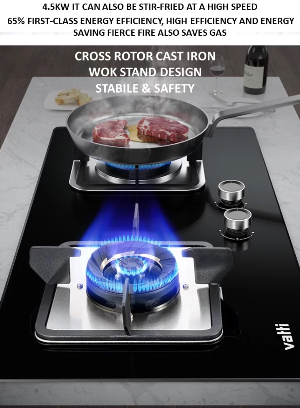 Vatti C821G BuiltIn Cooker Hob Shopee Malaysia