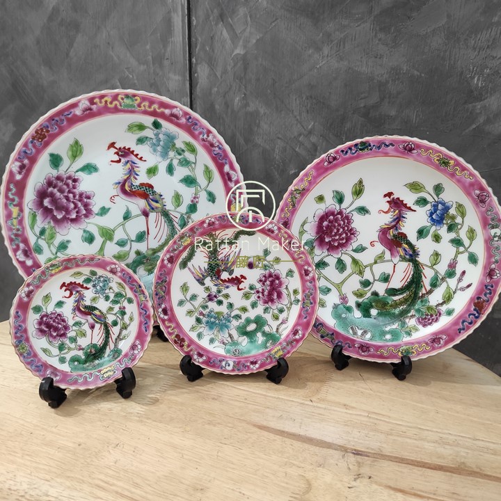 Antique White / Peranakan Plate / Baba Nyonya / Antique Collection