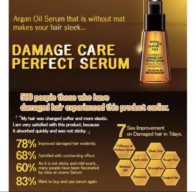 Mise-en-Scène Perfect Repair Serum (70ml) | Shopee Malaysia