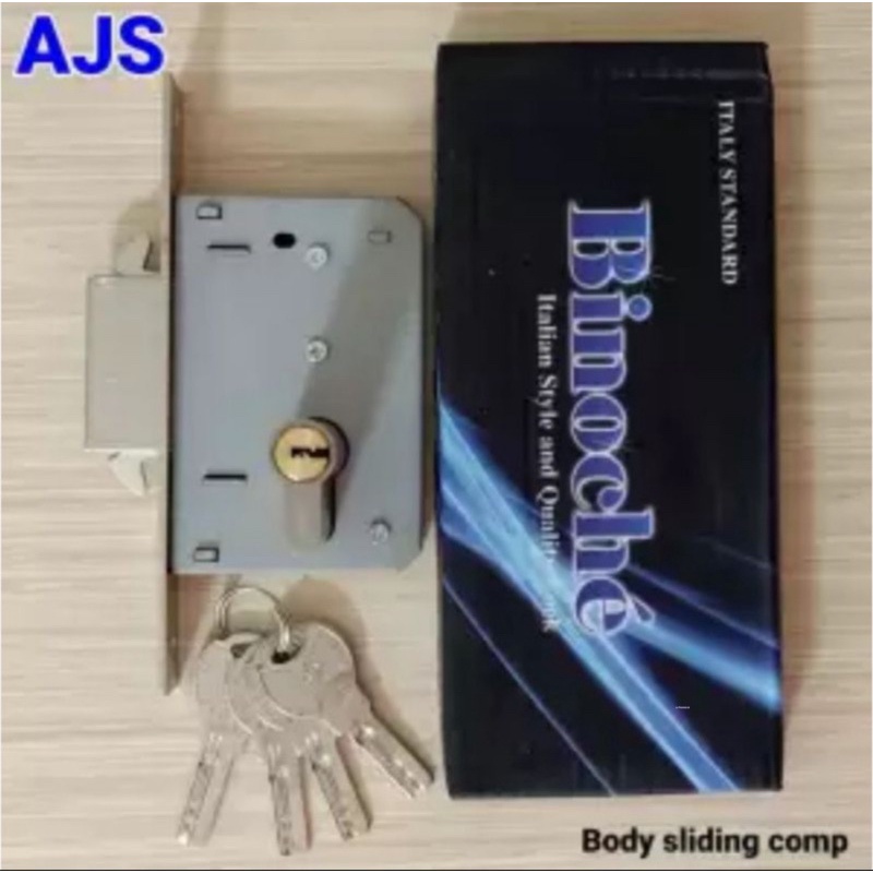 KAYU Sliding door lock bloom sliding wooden slide Pket hmt lock body ...