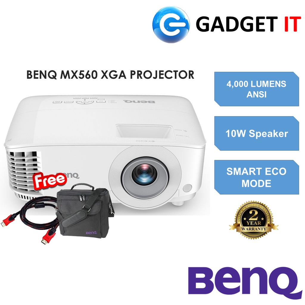 Proyector DLP BENQ MX560 /4000 lúmenes/XGA