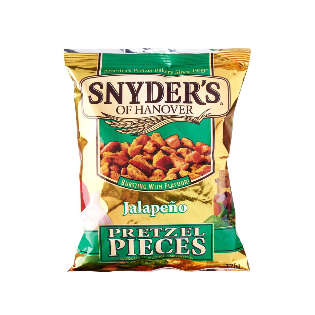 Snyder's Pretzel Pieces Jalapeno 125g expire feb2022 Shopee Malaysia