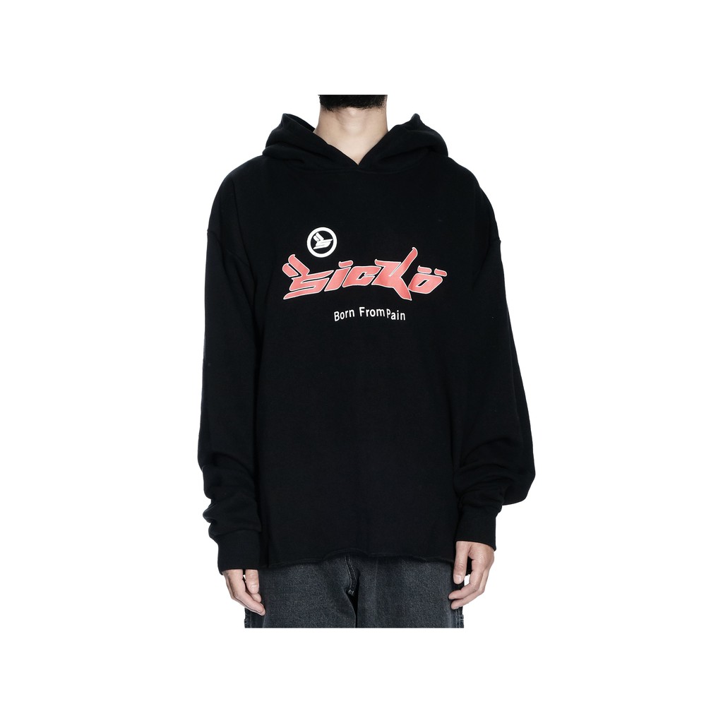 SICKO LOGO RED HOODIE BLACK | Shopee Malaysia