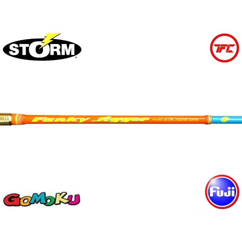 Storm Gomoku Funky Jigger Fishing Rod Spinning Baitcast BC Overhead ...