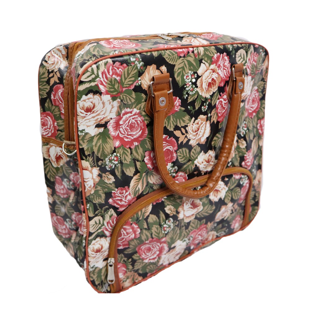 Sakan Hand Carry Square Floral Travel Bag 45806513 Shopee Malaysia