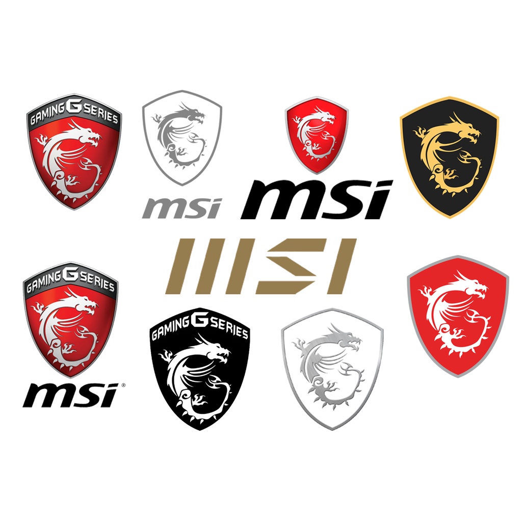 Sticker decal Sticker MSI logo, MSI laptop Sticker, laptop decal logo