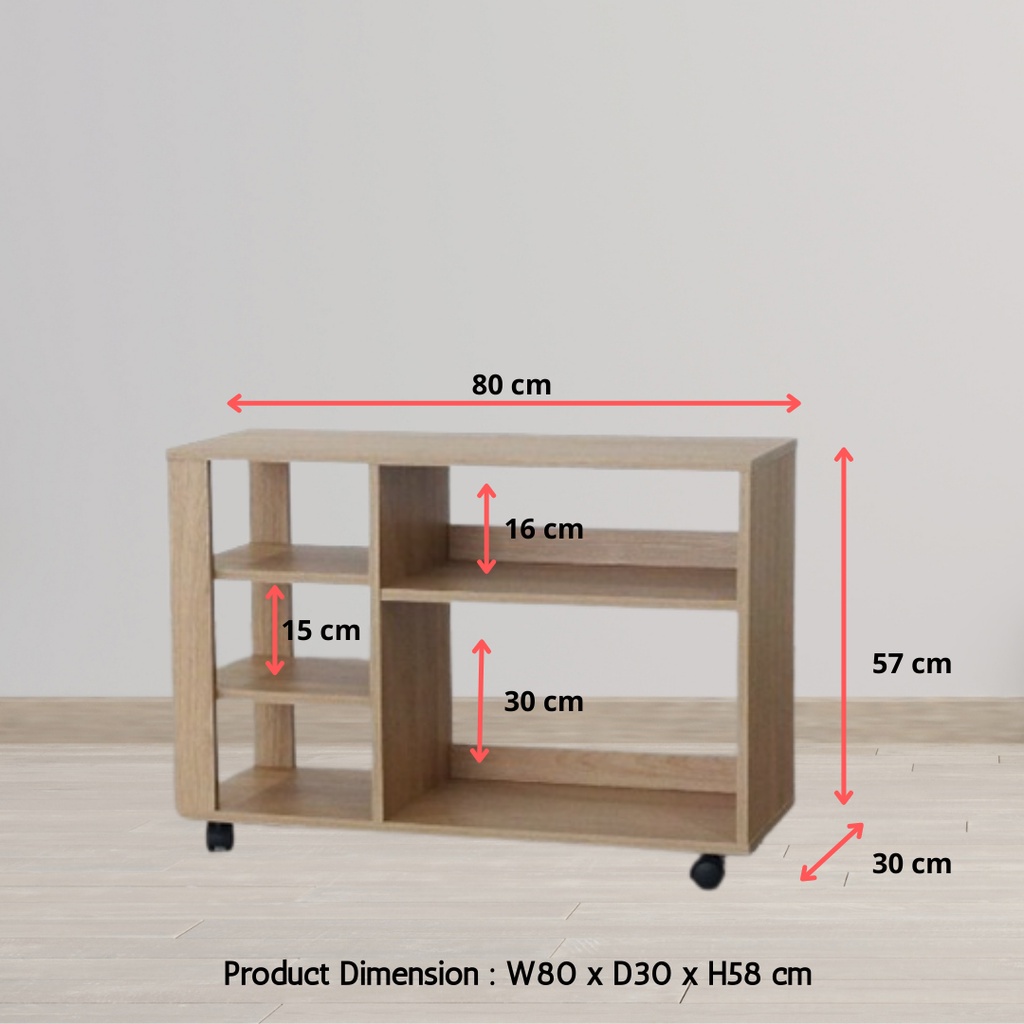 MUJI Japanese 90 cm & 60 cm 2 Door Cabinet with seat / Window Cabinet ...