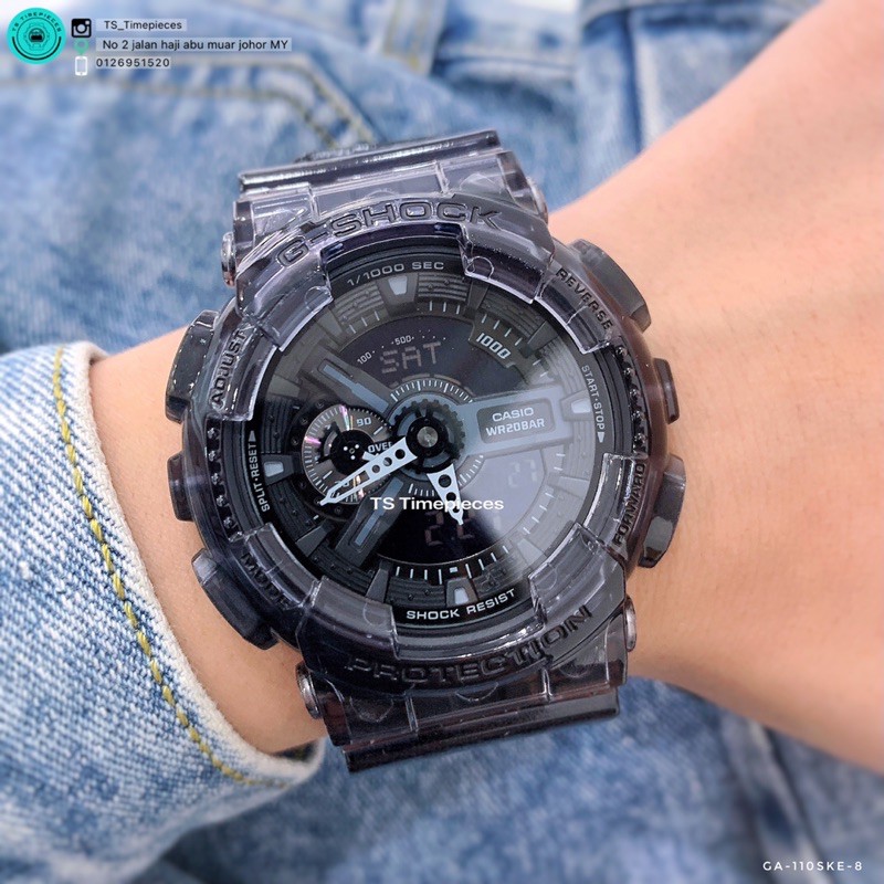 G shock 2025 skeleton black