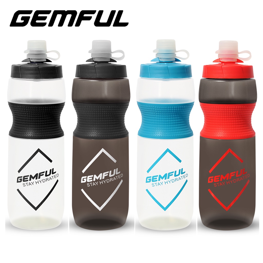 Gemful Bicycle Water Bottles - Bpa-free Squeeze Sports Drink