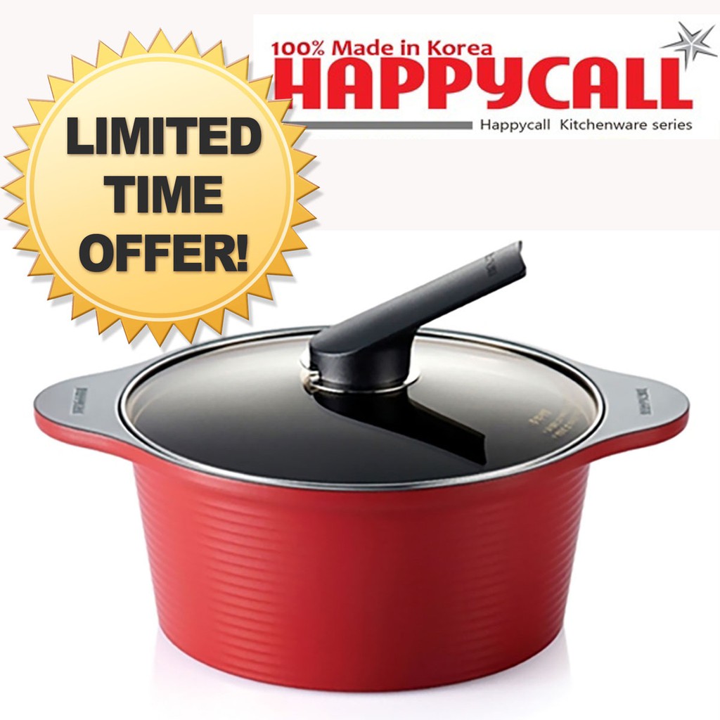 ORIGINAL KOREA HAPPYCALL 24 CM/4.0L ALUMITE SAUCE POT 30019 Shopee