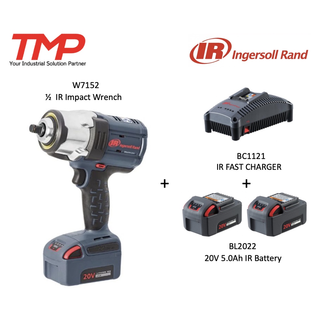 Ingersoll Rand W7152 - 1/2" Sq Dr Cordless Impact Wrench, 2033 N.m Nut ...