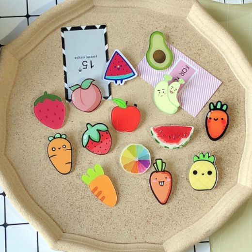 CALLARON Watermelon Enamel Pins - 2 Pack Cute Fruit Brooch For Clothing, Hats, & Decor - View #9