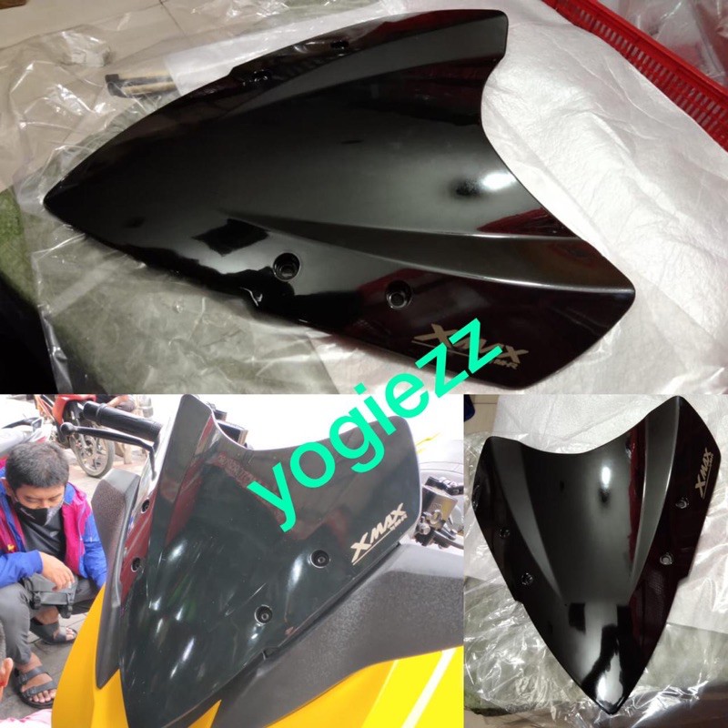 Windshield all new yamaha xmax 250 visor xmax flyscreen frontshield mhr ...