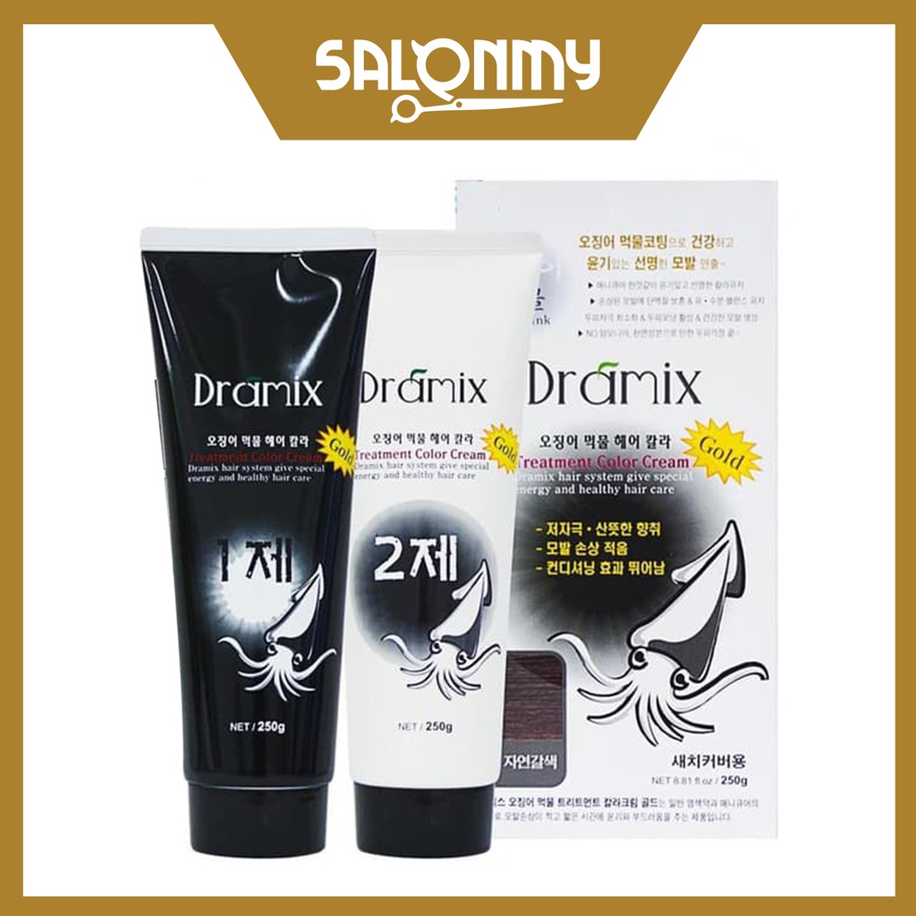 Dramix Treatment Color Cream Squid Ink 250g + 250g | Shopee Malaysia